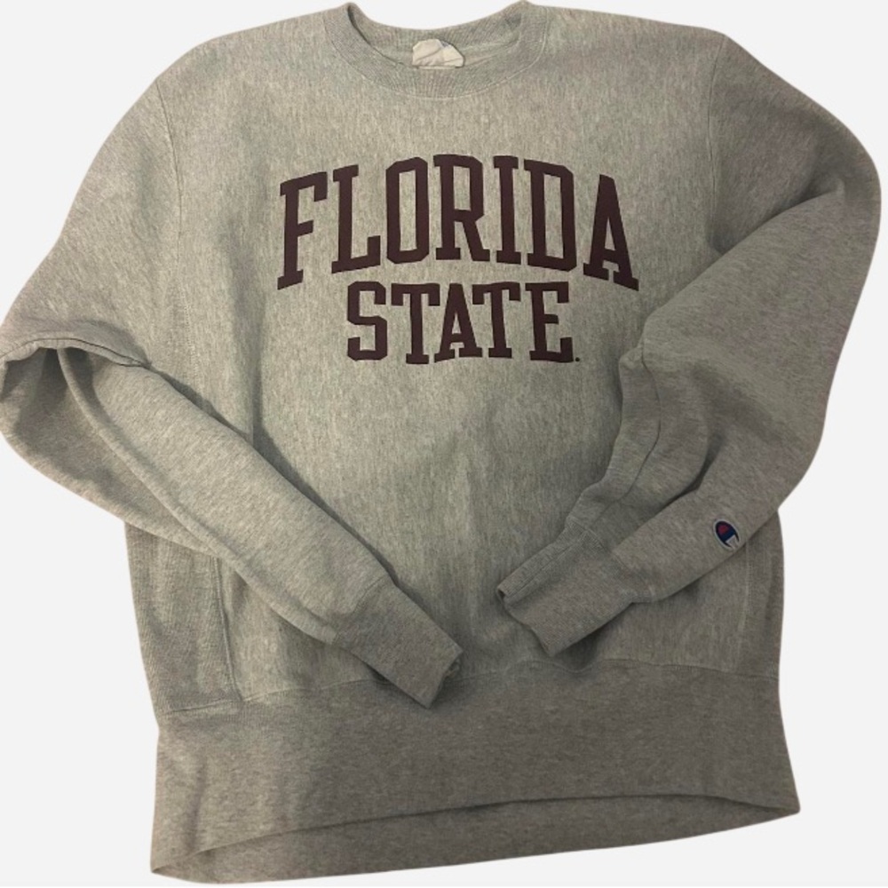 Champion Gray Reverse Weave FSU Sweatshirt